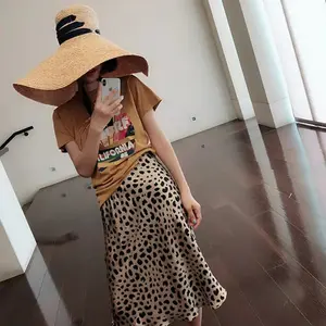 Leopard Print Skirt, Mermaid Skirt, A-Line Skirt casual long