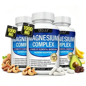 Toplux Magnesium Compound - 8 Essential Magnesium Supplements, Supporting Bone Health and Supplementing Various Elements in the Body