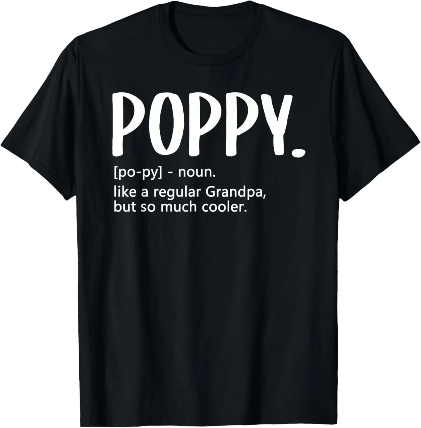 Women's Poppy Graphic T-Shirt - 100% Natural 180g Breathable Fabric, Casual Short-Sleeve Round Neck Regular Fit Top, Machine Washable All Seasons Streetwear, Father's Day Gift