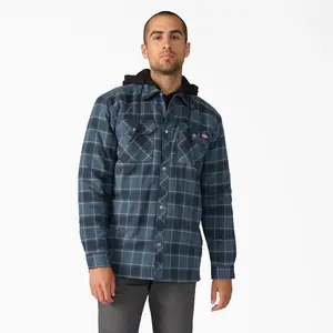 Dickies Water Repellent Flannel Hooded Shirt Jacket