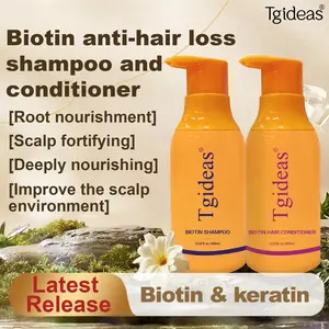 [mothersdaygift] Tgideas Routine Wellness Anti-Thinning Hair Set Biotin DHT Blocker Shampoo & Conditioner for Women & Men 2-Pack Root Nourishment Scalp Fortifying
