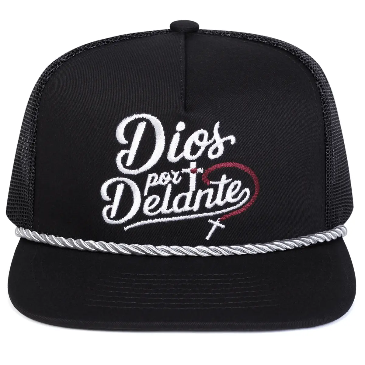 “DIOS POR DELANTE”  3D Embroidery |Street Style High end Adjustable Hip Hop Hat Sunscreen Leisure Hat Spring and Autumn Tourism Beach Vacation Hat trucker hat surf hats Streetwear Snapback Cap