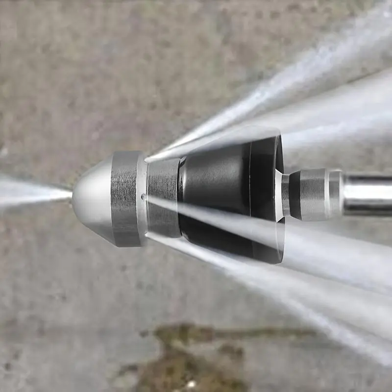 1/4 Inch High-pressure Cleaning Machine Nozzle, Pressure Drain Jet Hose Nozzle, Sewer Jetter Nozzles, Sewer Jetting Nozzle, Quick Insertion for Municipal Sewage Pipeline Dredging