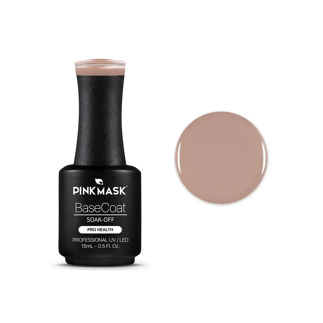 Rubber Base Coat Gel, Sweet Peach - Strengthening, Self-Leveling UV/LED Formula for Nail Overlays and Nail Art, Professional Cosmetic, 15ml, Beauty Products, Bottle, Single Item, Brush, Overlay Fit