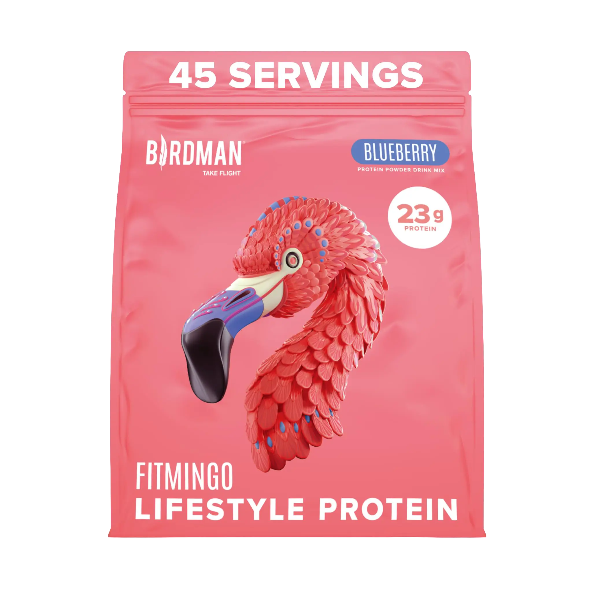 Fitmingo Plant Based Protein Powder - Blueberry Flavor - 3.3lbs
