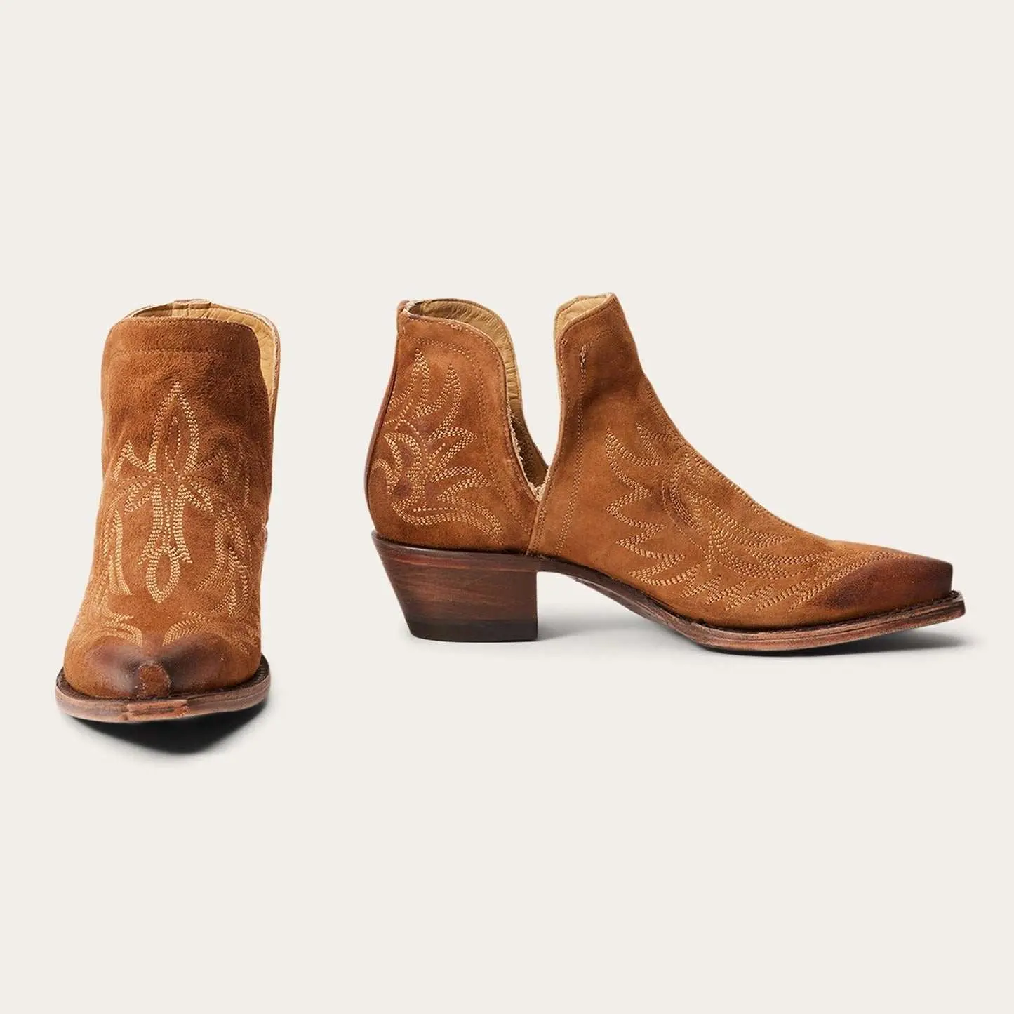 Women's Stetson Naya Leather Boots Handcrafted Tan