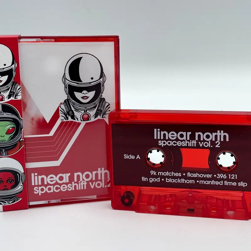 Spaceshift Volume 2 Limited Edition Sonic Red Cassette and Sticker Set