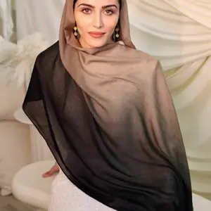 Modal Hijab Gradient Color Soft Lightweight for Everyday Wear Elegant Daily Use Comfortable Stylish Modal Material Head Scarf Maxi Modern Islamic