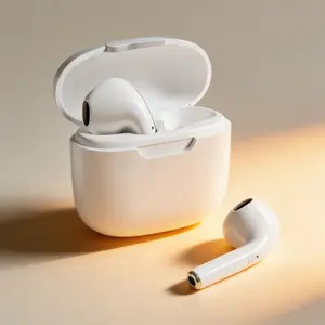 TWS Wireless Earbuds, Bluetooth-compatible Earphones, Wireless Music Earbuds, Semi In-Ear Design, Hi-Fi Bass, HD Call Quality, Comfortable Fit, Compatible with Android