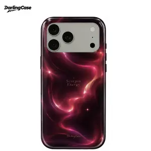 DarlingCase Scorpio Aura Glossy IPhone Case – Dark Feminine Energy Hard Case for IPhone 11 Through IPhone 17 Series Shockproof Anti-Scratch Hard Protective Case