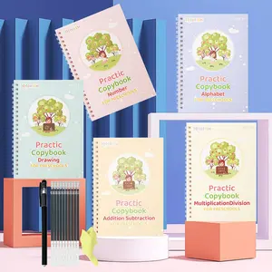 Early Education Tracing Practice Book Set (5 Books), Includes Letters, Addition & Subtraction, Strokes, Numbers, Multiplication