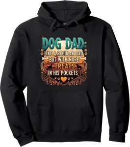 Dog Dad – Leader, Treat Giver, Nap Buddy Pullover Hoodie - 71B0FJ8RV5GX