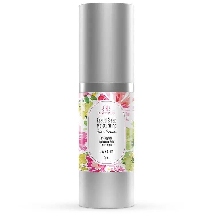 Beauti Sleep Anti-Aging Overnight Glow Serum – Matrixyl Peptides, Argireline, Hyaluronic Acid + Vitamin C to Hydrate, Smooth Fine Lines & Brighten Dull Skin