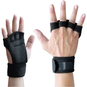 Gym Gloves For Men Women, Padded Weightlifting Wrist Wrap Workout Exercise Glove Grip