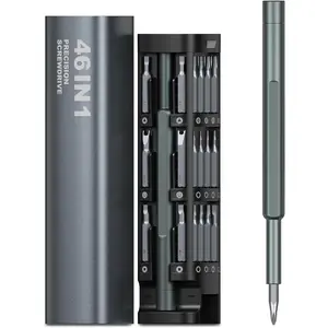 Precision  Set, 46 in 1 Mini   Set, Multifunction Precision Kit, Portable Repair Tool Kit for , Eyeglass, Phone, Watch