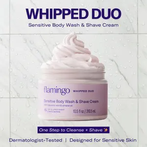 Flamingo Whipped Duo Sensitive Body Wash & Shave Cream