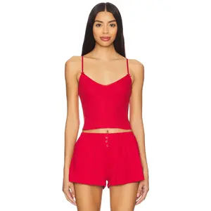 Cou Cou Intimates The Cami Top in Cherry Red
