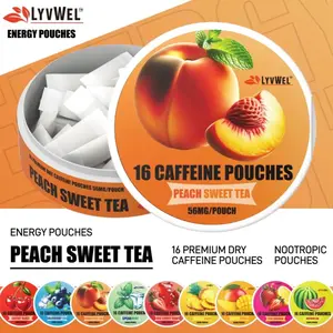 LyvWel Energy Pouches (2 Pack) (56mg & 72mg fuel/pouch) energy Decky + lip pillow+ pre-workout+caffeine pouches