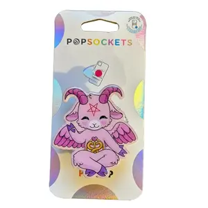 Cute Baphomet Phone Grip Magsafe, Pastel Goth Kawaii Demon Accessory, Witchy Magical Goat Socket, Universal Magnetic Phone Holder, Cute Spooky Gift