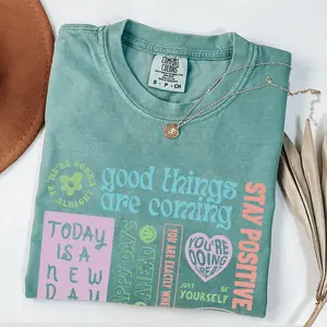 Comfort Colors Pastel Positive Quotes Aesthetic Shirt, Trendy Shirt, Mental Health Shirt, Comfort Colors Shirt