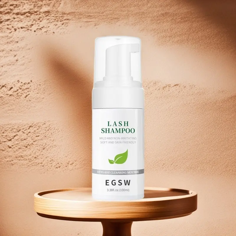 Foaming Lash Shampoo for Eyelash Extensions - Professional Lash Extension Cleanser and Cosmetic Remover for Deep Cleaning and Extended Wear - 50ml, Makeup Remover