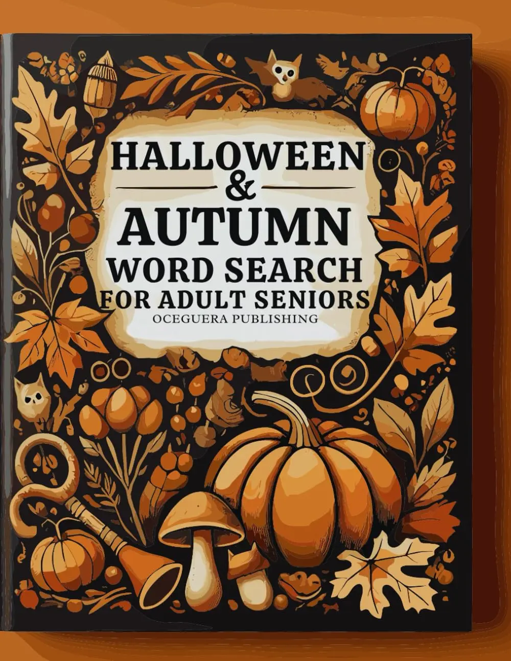 Halloween & Autumn Word Search For Adult Seniors