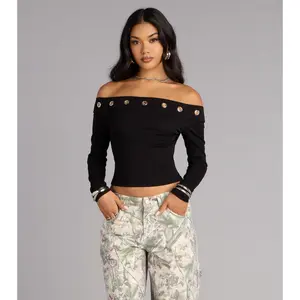 Effortless Chic Off-The-Shoulder Top