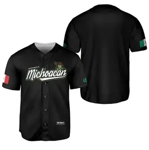 Michoacán Mexico Baseball Jersey, All Over Print Sports Jersey, Unisex Game Day Shirt for Men Women Youth