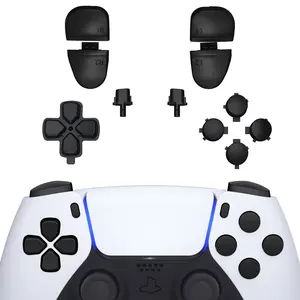 eXtremeRate Full Set Replacement Buttons for PS5 Controllers - Includes D-pad, R1, L1, R2, L2 Triggers, Share, Options, Face Buttons - Compatible with BDM-030, BDM-040, BDM-050, BDM-060 Models - PS5 Controllers Not Included