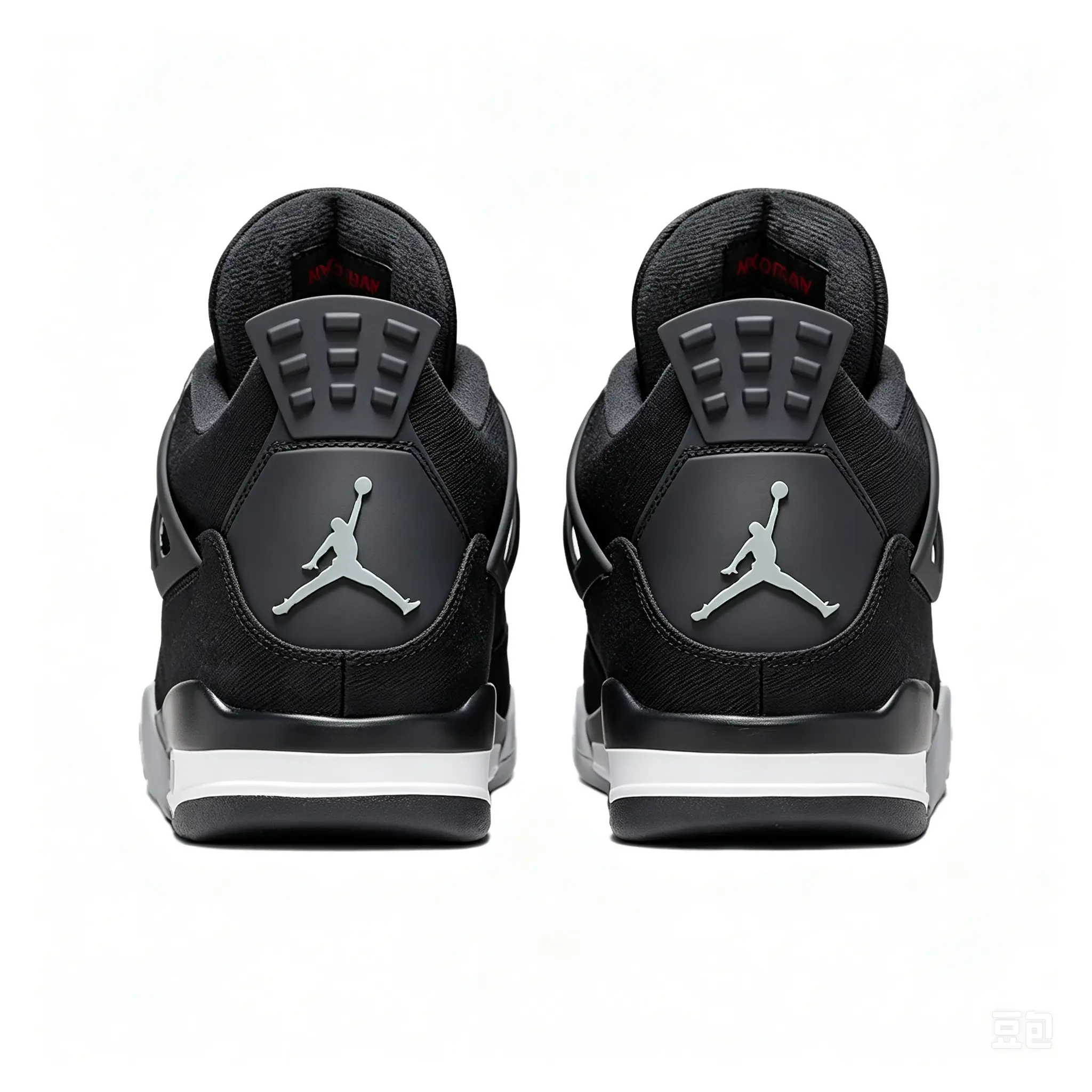 Brand New Unopened All Black Nubuck High Top Retro Basketball Shoes Gray Breathable Mesh Layered Cushioned Anti-slip Wear-resistant Rubber Outsole Street Cool Black Trend Casual Sports Trainers Unisex