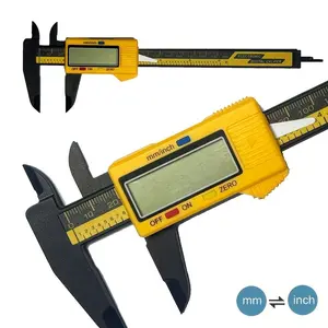 Electronic Digital Caliper, Measuring Tool, High Strength Plastic Structure, Portable, 0-150mm Range, 0.1mm Precision, Battery Powered (non-Rechargeable)