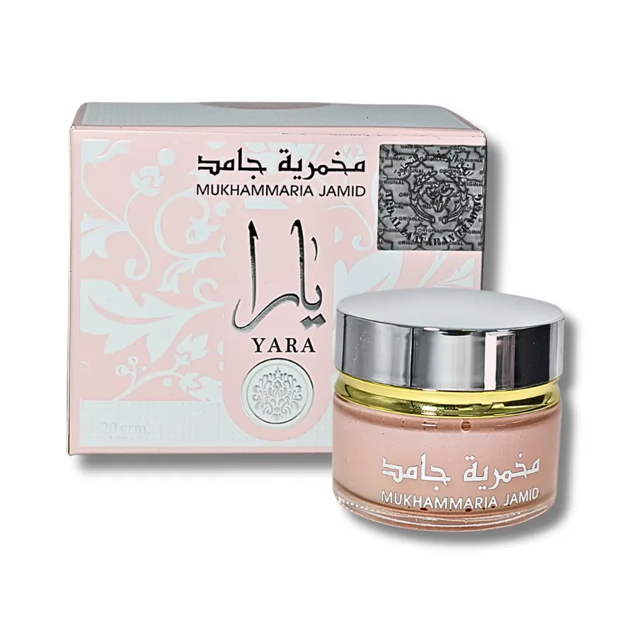 Ard Al Zaafaran Yara Mukhammaria Jamid Cream, Soothing Moisturizer with Oil Control to Hydrate Skin, Alcohol-Free, For All Skin Types, 20g, Gentle, Intensive Moisturizing, Soft Skin