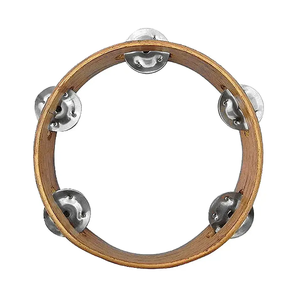 Small Bamboo Wooden Tambourine Musical Instrument
