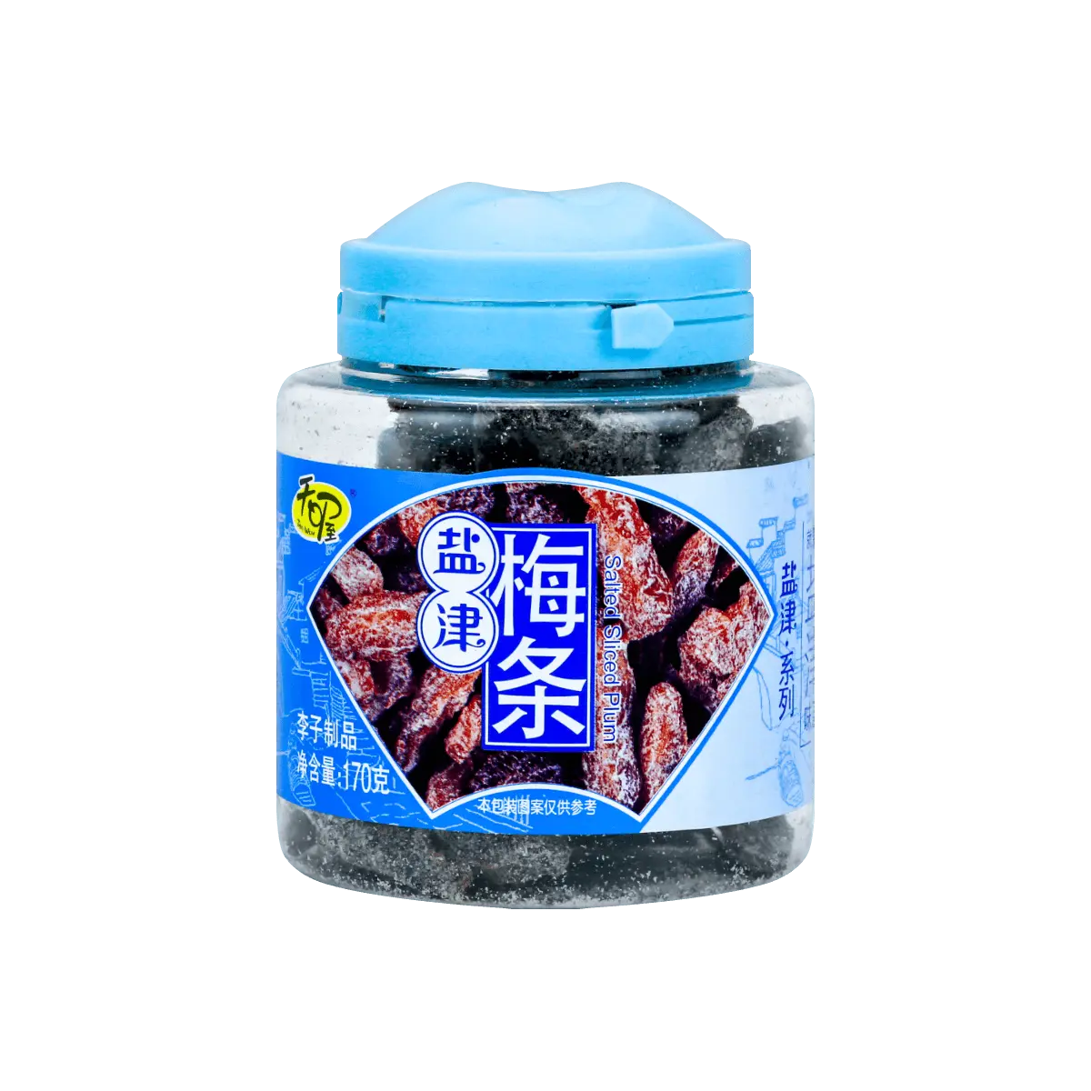 TEN WOW Salted Plum Strips - Sweet & Sour Dried Plum Snacks, 170g, Chinese Traditional Preserved Fruit, Perfect for Snacking & Tea Time
