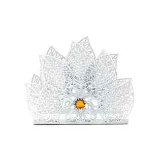 Metal Napkin Rack, 2-Sizes Tidy Storage Paper Dispenser, Home & Parties Dining Table Decor