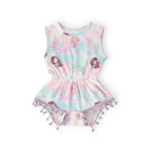 Mermaid Fairytale Pom Pom Romper