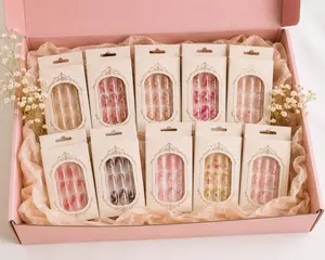 Surprise Collection-10 Pack Press-On Nails Bundle – 240 Pieces Total | Assorted Designs | Reusable False Nails | Random Selection | Gift Set for Women