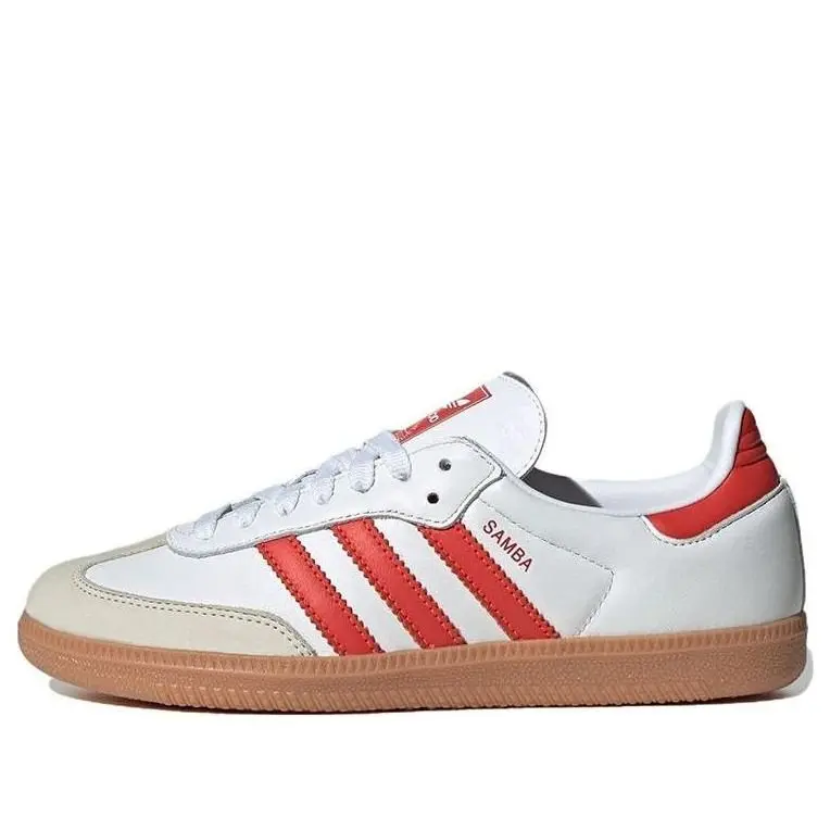 (WMNS) adidas Samba OG 'White Solar Red Gum' IF6513