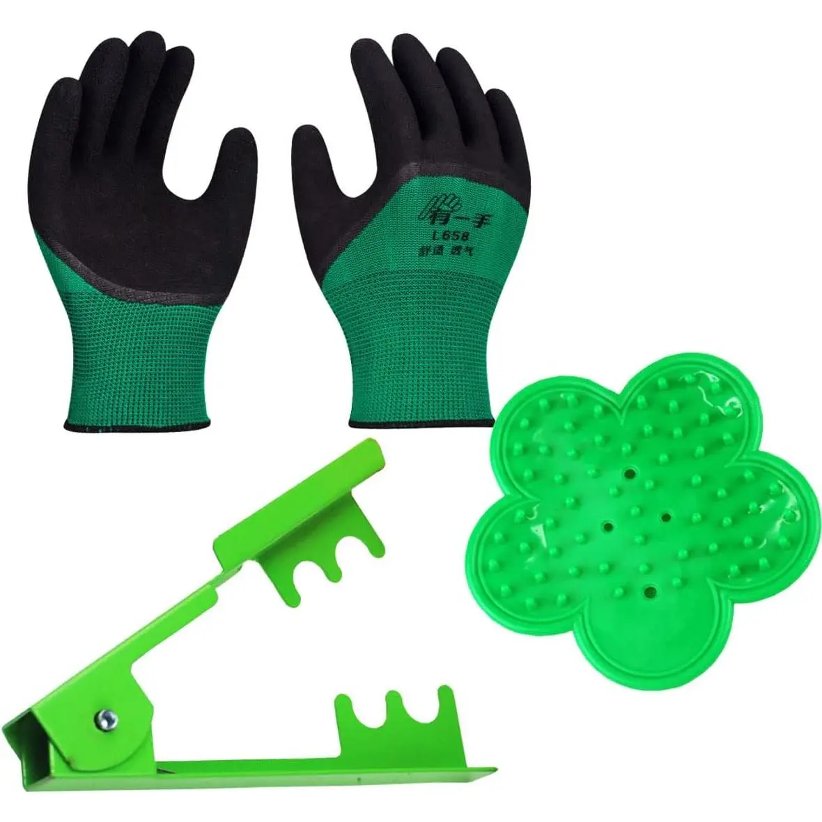 3 count Professional Rose Stripper Garden Hand Tool Sets Thorn Remover Tool Kit Thorn and Leaf Stripping Tool Garden Glove