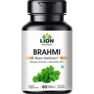 Brahmi Capsules I 100% Organic & Vegan - Natural Herbal Capsules for Healthcare & Fitness Benefits