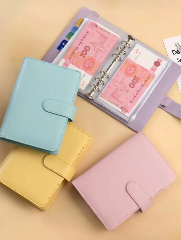Budget Binder Saving Challenge Book – A6 Money Saver Envelope Organizer with Cash Envelopes for Budgeting, Currency, Cards and Ticket Collection