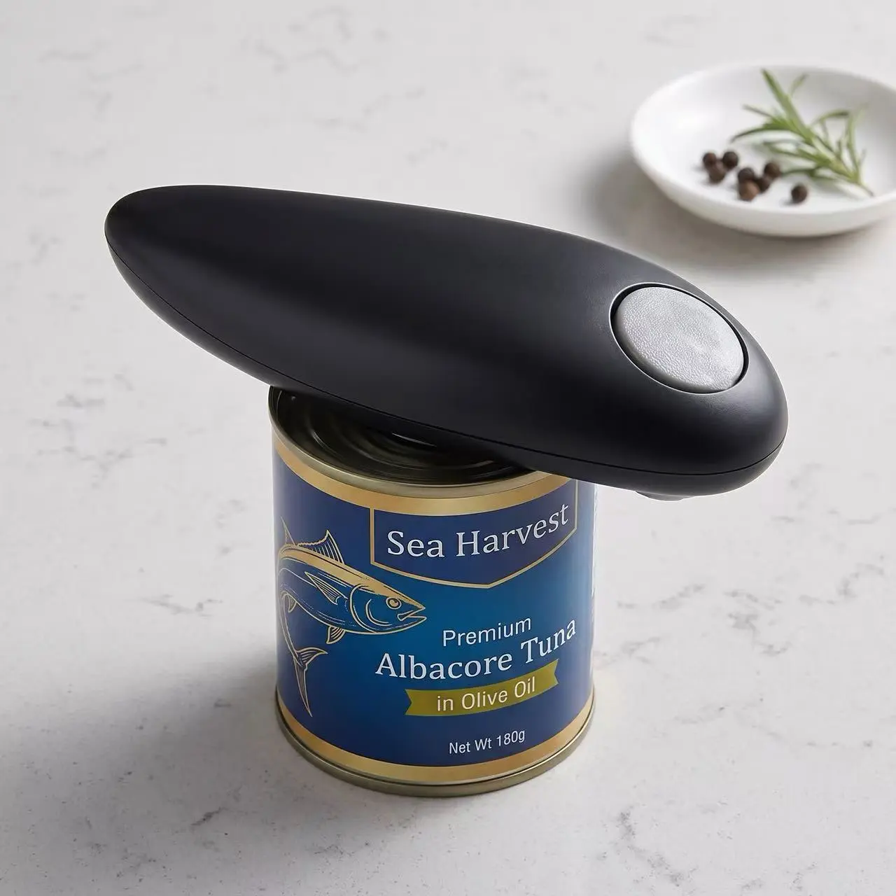 Automatic Electric Can Opener - 1-Button Start, Fast Safe Smooth Edge Cutting, Hands-Free Kitchen Tool for Arthritis Weak Hands, Ideal Gift for Elderly Parents, Fits Various Can Sizes
