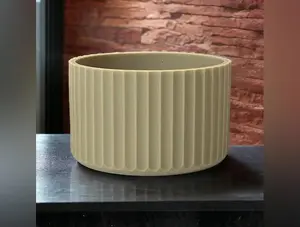 Basic Brown FLUTED Silicone Tumbler Boot