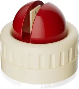 Mini Suction Cup Sharpening Stone, Spherical Suction Cup Quick Sharpening Tool, Household Kitchen Knife And Scissor Tool Artifact, Repairing and Restoring. (Milk White Red)