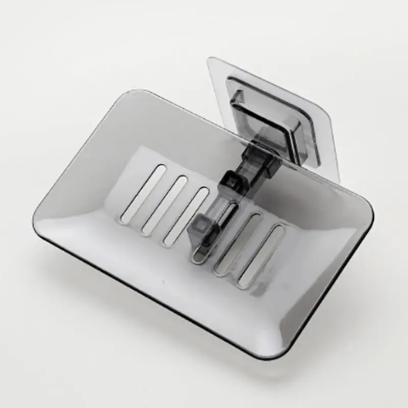 Wall-Mounted Soap Holder, Soap Tray, No-Drill Plastic Soap Dish, Creative Bathroom Soap Rack, Durable & Easy Install, Perfect for Home Use, Bathroom Accessories, Soap Tray For Shower