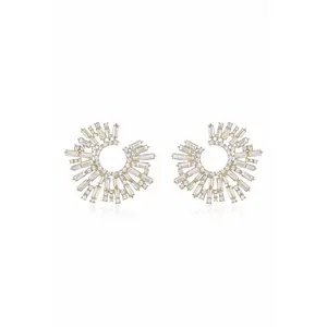 Ettika Opulent Stardust Earrings with Elegant Design and Glossy Finish
