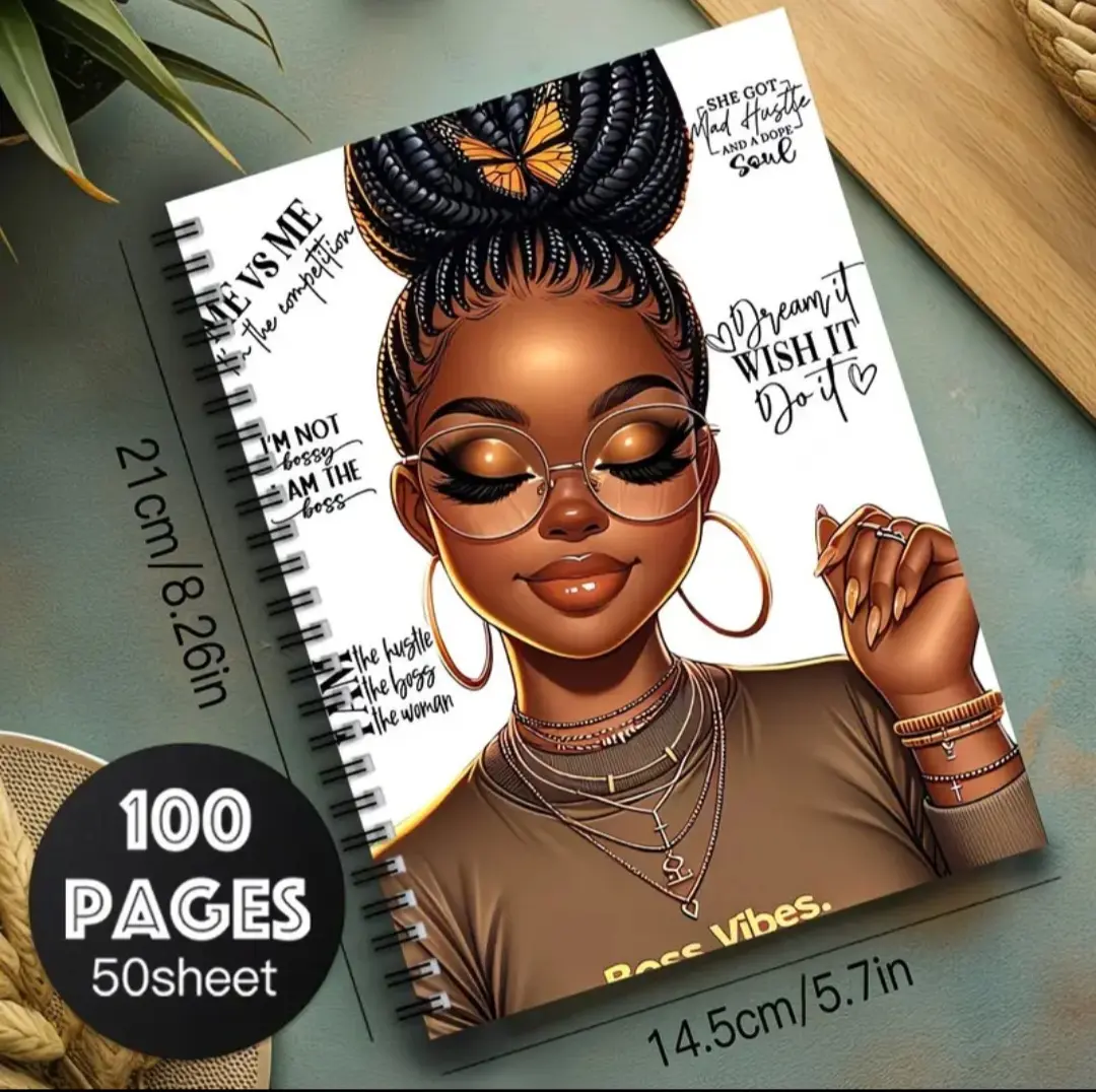Boss Vibes Motivation Notebook Workbook Journal