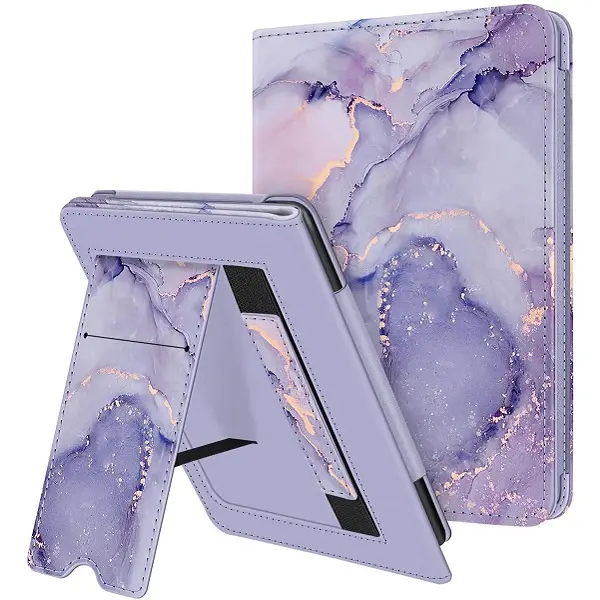 Fintie Case for Kindle 11th Gen (6-inch) with Hand Strap and Stand, Magnetic Kindle Cover with Microfibre Lining, Auto-Wake/Sleep, Kindle Accessories