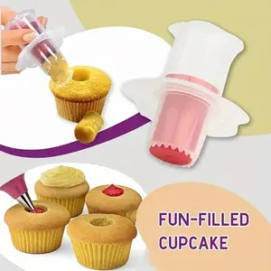 Cupcake Corer, 3 Counts/set Plastic Cupcake Filler, Durable Plastic Cupcake Filling Tool, Baking Tool for Cupcake, Muffin, Cake, Pastry Decorating Tools, Baking Accessories