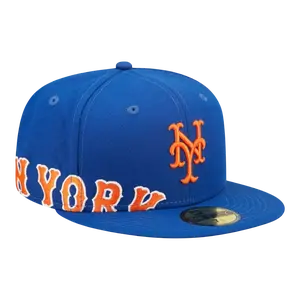 New Era New York Mets Sidesplit Men Fitted Hat Blue